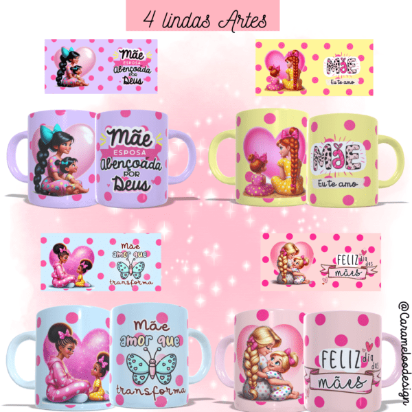 Kit Digital - Mãe de Menina, Mundo Cor de Rosa - Image 4