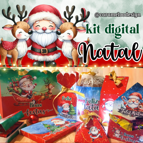 Kit Digital Natal 2024 - Caramelo Design