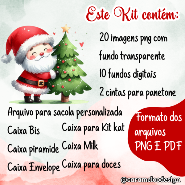 Kit Digital Natal 2024 - Caramelo Design - Image 6