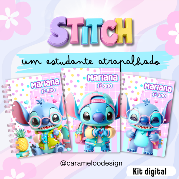 Kit Digital - Stitch Um Estudante Atrapalhado