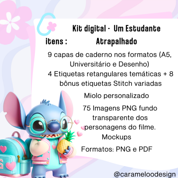 Kit Digital - Stitch Um Estudante Atrapalhado - Image 5