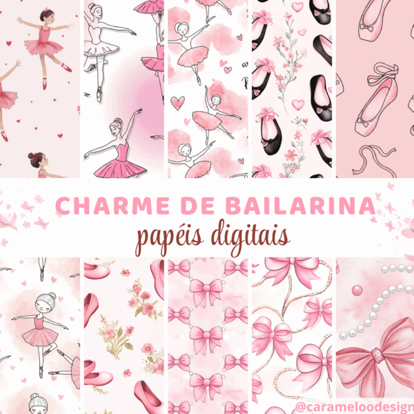 Kit Digital - Charme de Bailarina - Imagem 5