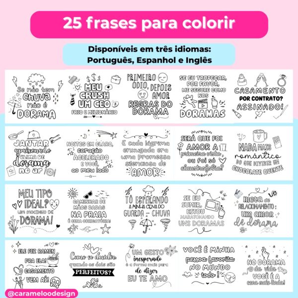PLR LIVRO DE COLORIR DORAMA - Imagem 2