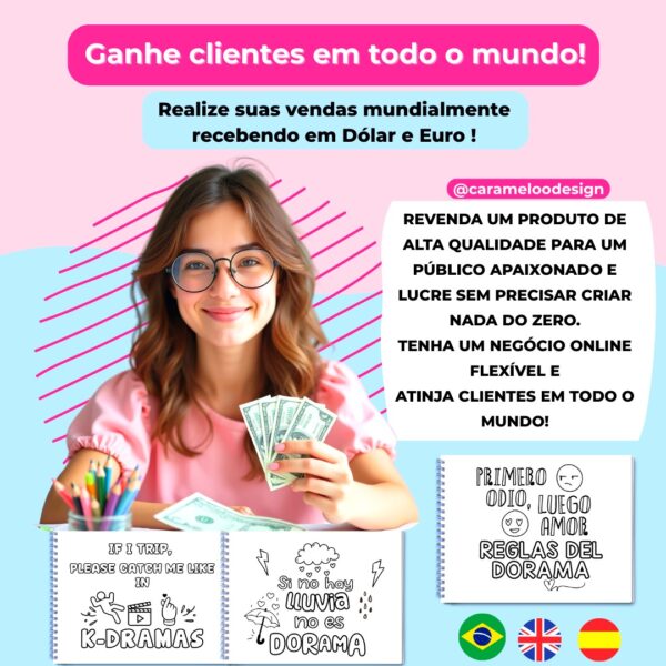PLR LIVRO DE COLORIR DORAMA - Imagem 5