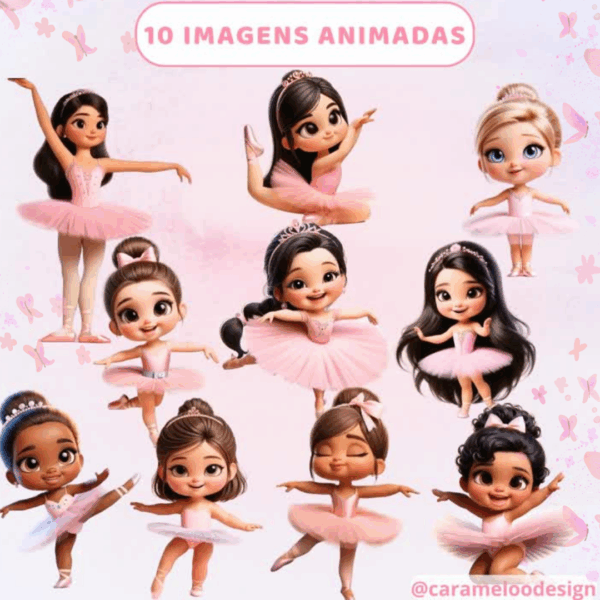 Kit Digital - Charme de Bailarina - Imagem 2