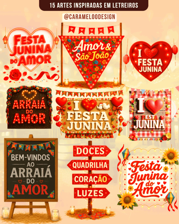 Kit Digital - Festa Junina do Amor - Imagem 3