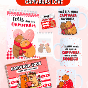 Kit Digital Capivaras Love (Dia dos Namorados)
