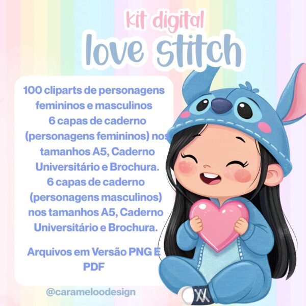 Kit Digital - Love Stitch - Imagem 4