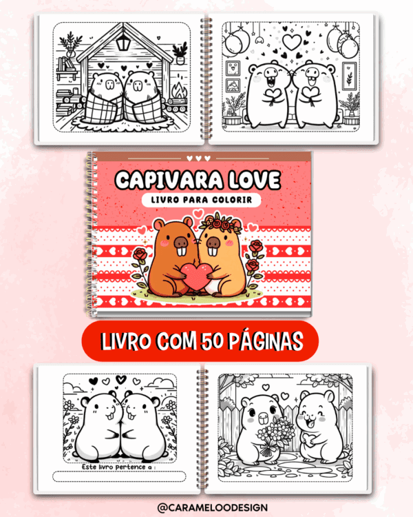 Kit Digital Capivaras Love (Dia dos Namorados) - Imagem 4