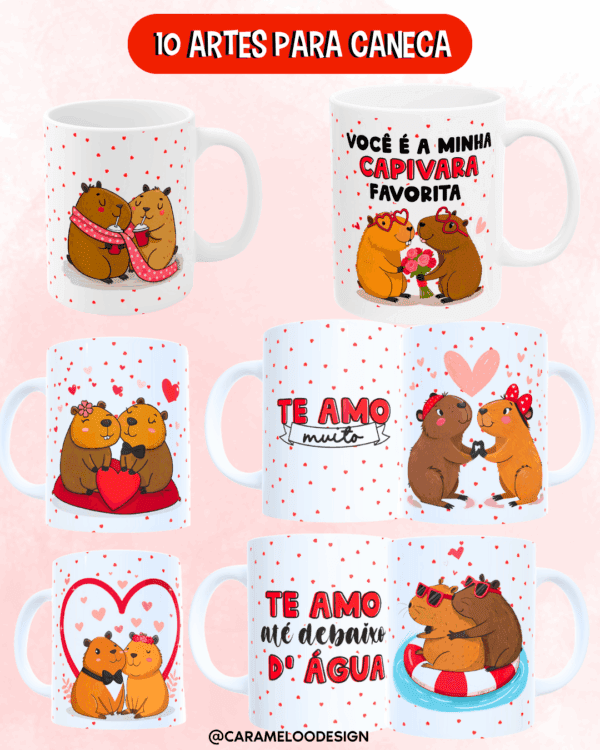 Kit Digital Capivaras Love (Dia dos Namorados) - Imagem 5