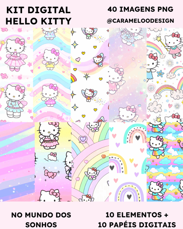 Kit Digital - Hello Kitty No mundo dos Sonhos - Imagem 4
