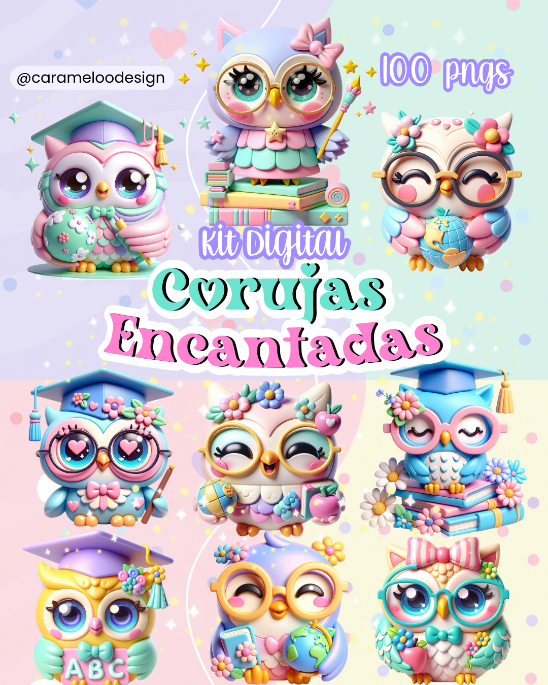 Kit Digital - Corujas Encantadas